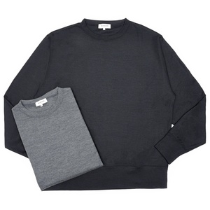 MILA SCHON MILANO(ミラ ショーン ミラノ)<br>ウォッシャブルウールクルーネックニットスウェット 287-600 12056000052