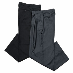 LA COLLECTION(ラ コレクション)<br>ウールサージ2インプリーツワイドパンツ IRA TROUSERS genderless 13052701039