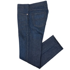 【中古】tramarossa LEONARDO デニムパンツ ジーンズ ストレート ダメージ加工 ボタンフライ 38 青 D214-H045 tramarossa（トラマロッサ）｜guji online shop（グジ オンライン