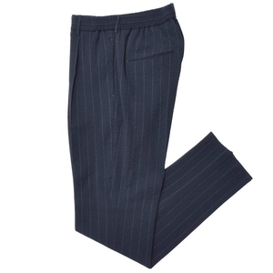 TAGLIATORE(タリアトーレ)<br>NEWMANニューマン ストレッチウールシアサッカー1プリーツシャーリングパンツ 120134 13061003054