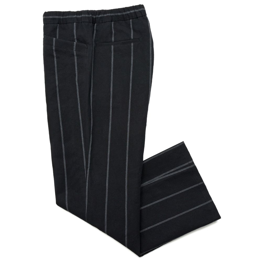 mando（マンド)リネンコットンストライプフレアパンツ 26198-006