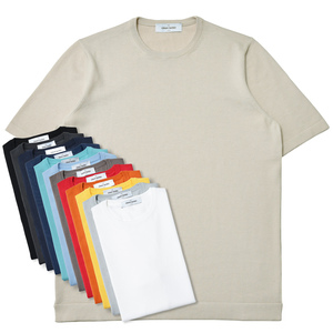 GRAN SASSO(グランサッソ)<br>12ゲージソフトコットンS/Sクルーネックニット 58138/18120 16061000035