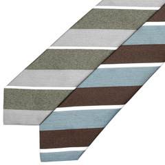 FRANCO BASSI（フランコ バッシ）シルクレップレジメンタルストライプ