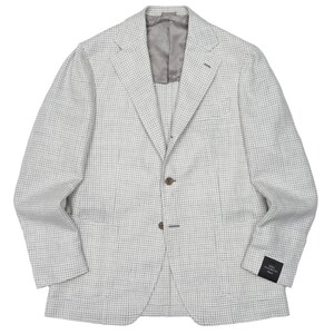TITO ALLEGRETTO(ティト アレグレット)<br>リネンウールライトツィードギンガムチェック3Bジャケット TA-05-261-019 17061001142