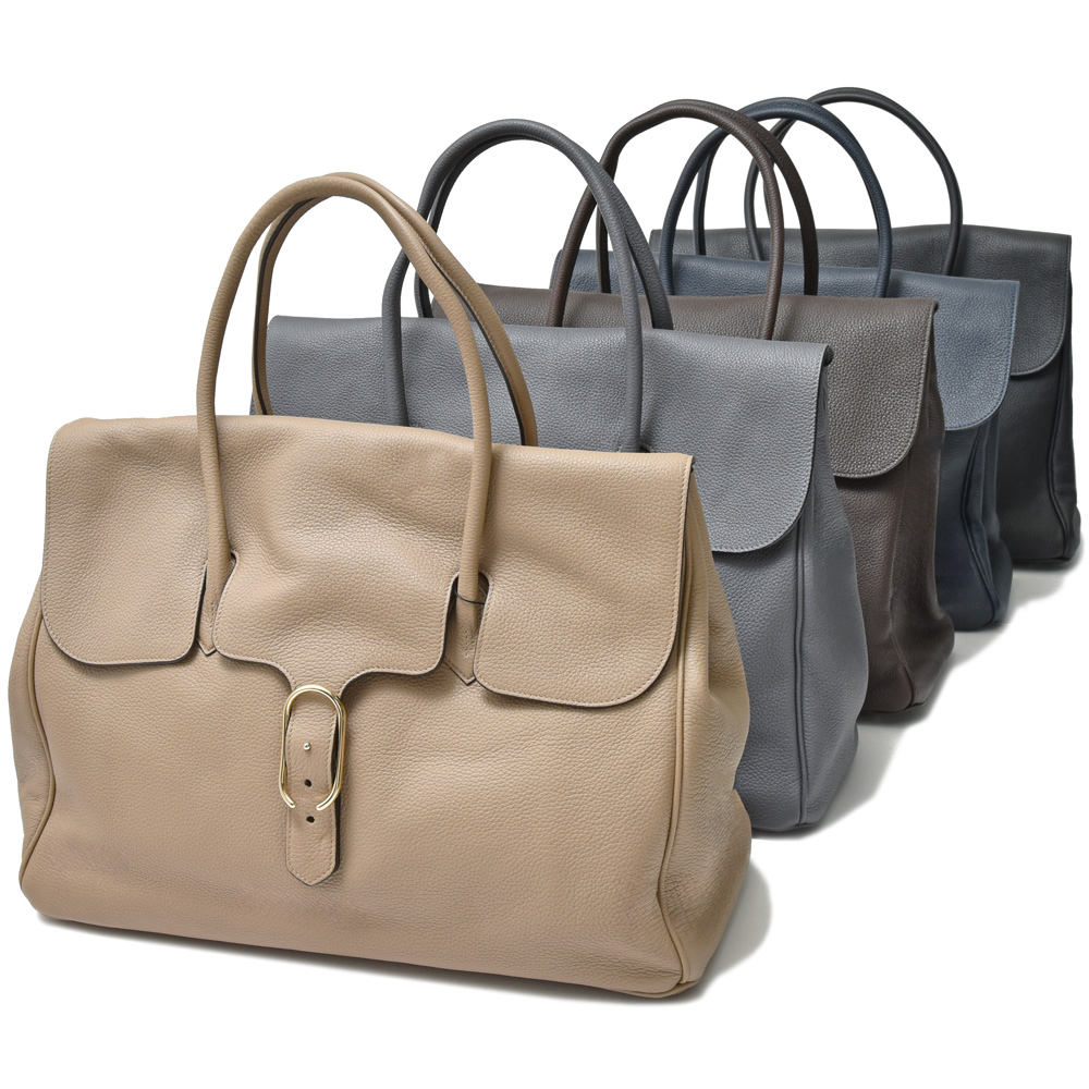 美品　Cisei　シセイ　チセイ　レザー　編み込み　ビジネス　トートバック Cisei（シセイ/チセイ）シュリンクレザーフラップトートバッグ/Mサイズ