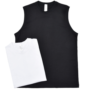 Schiesser(シーサー)<br>コットン天竺ノースリーブクルーネックカットソー AMERICAN T-SHIRT SINGLET(2packs) 12161001113
