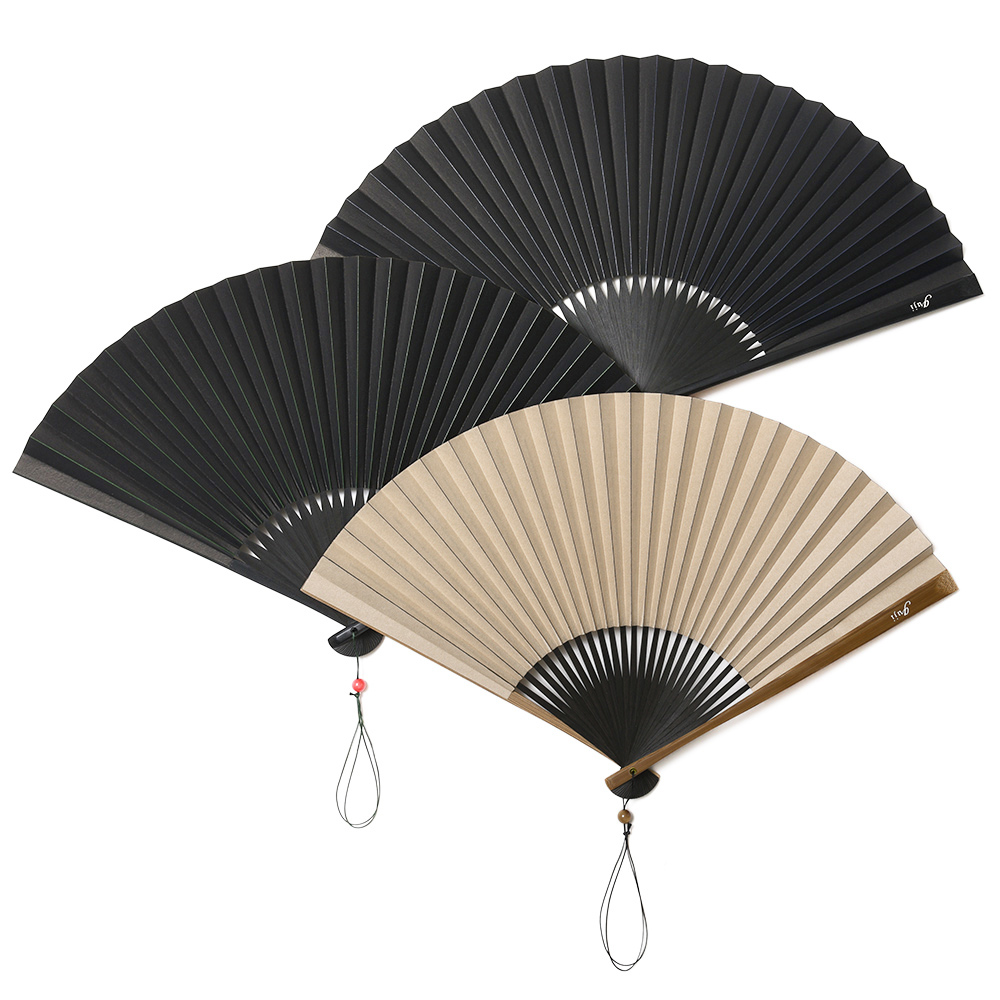 宮脇賣扇庵　伝統的な和風　黒と金 宮脇賣扇庵（みやわきばいせんあん）guji別注 美也古扇 19061000095