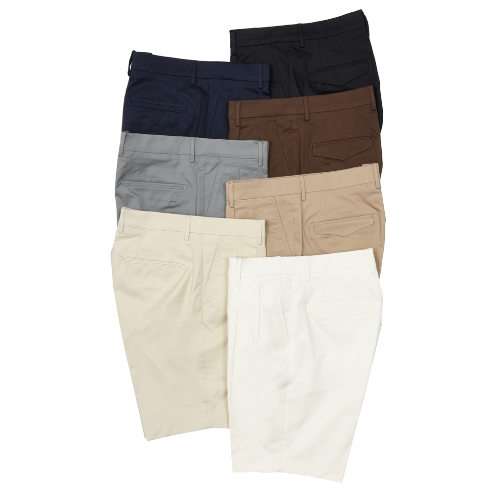 【未使用】ベルウィッチ GUJI SHORT 48 グレー 2プリーツ ショーツ BERWICH（ベルウィッチ）GUJI SHORTグジショーツ ストレッチコットン