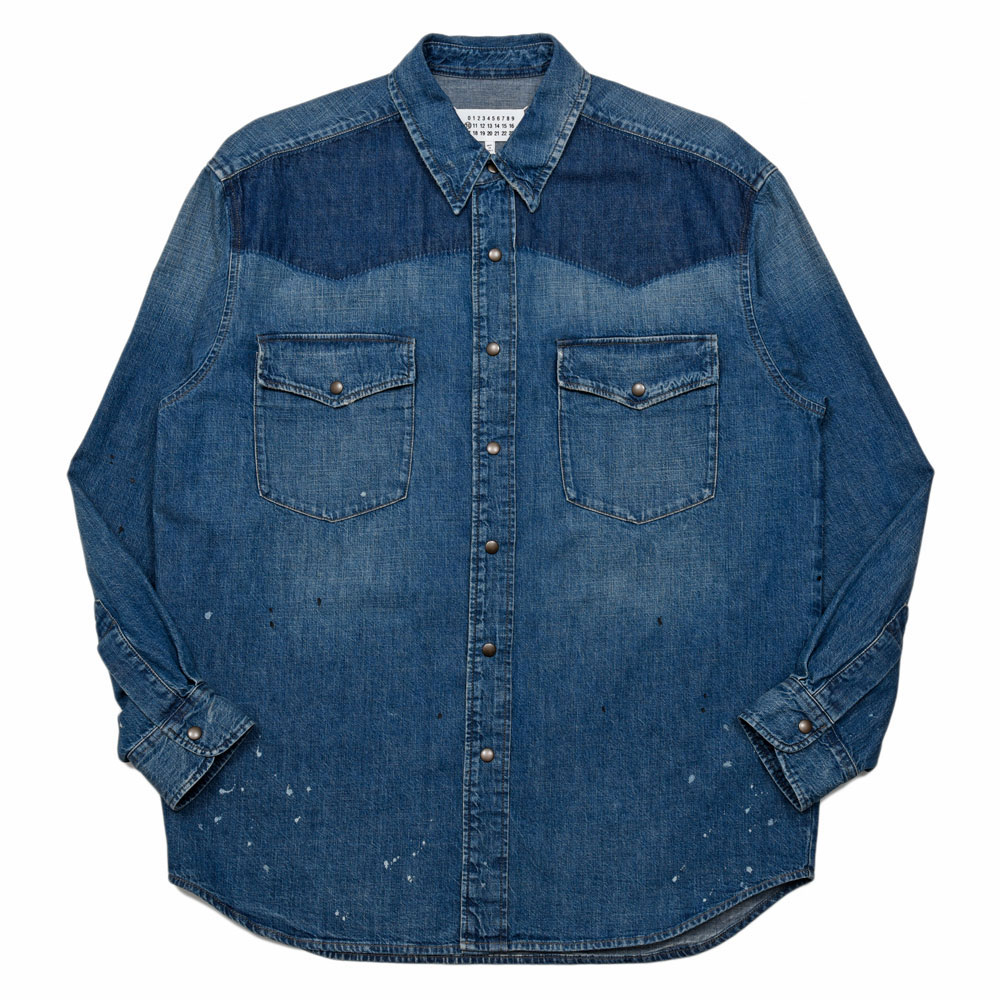 MAISON MARGIELA メゾンマルジェラ デニムウエスタンシャツ Maison Margiela（メゾン マルジェラ）デニムウェスタンシャツ