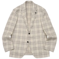 LARDINI�i�����f�B�[�j�j<br>ROMA���[�} �E�[���J�V�~�A���C�g�c�B�[�h�^�[�^���`�F�b�N2B�W���P�b�g 6216-A6202Q7515 17066002109
