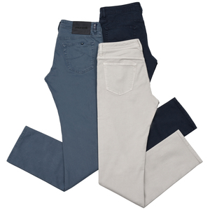 JACOB COHEN(ヤコブコーエン)<br>BARDバード ガーメントダイコットンリヨセルスリムパンツ 226-62801 53066005052