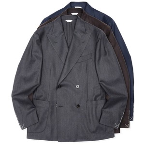 BOGLIOLI(ボリオリ)<br>DOVERドーヴァー ウールウィンターホップサック4Bダブルジャケット W4802E/FA0051 17062006039