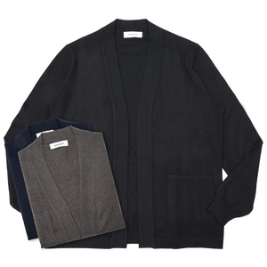 GRAN SASSO（グランサッソ）12ゲージウールボタンレスニット