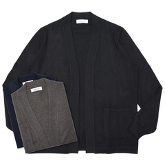 GRAN SASSO（グランサッソ）12ゲージウールボタンレスニット