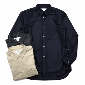 COMME des GARCONS SHIRT(コムデギャルソンシャツ)<br>ウールナイロンフランネルシャツ FR-B501 11062402025