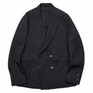 HEUGN�i���[�Q���j<br>Adam Black Gabardine 6B �E�[���M���o�W��6B�_�u���W���P�b�g JACKET010 17062401189