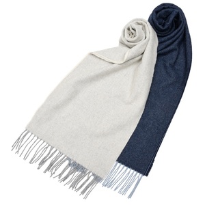 Whiteley&Green(ホワイトリー アンド グリーン)<br>SEMI REVERSIBLE ウールカシミアソリッドリバーシブルマフラー 18362004059